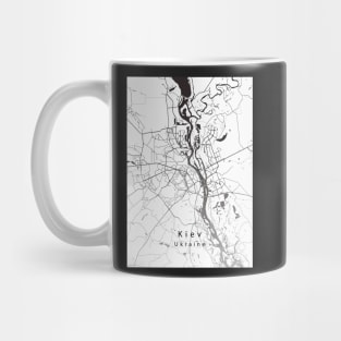 Kiev Ukraine City Map Mug